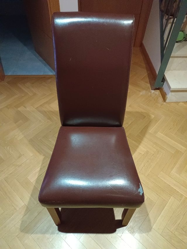 Se venden sillas de ante marones