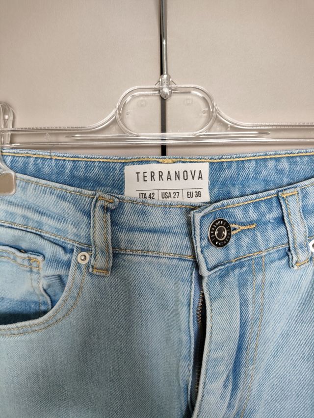 Jeans dritti chiari mom