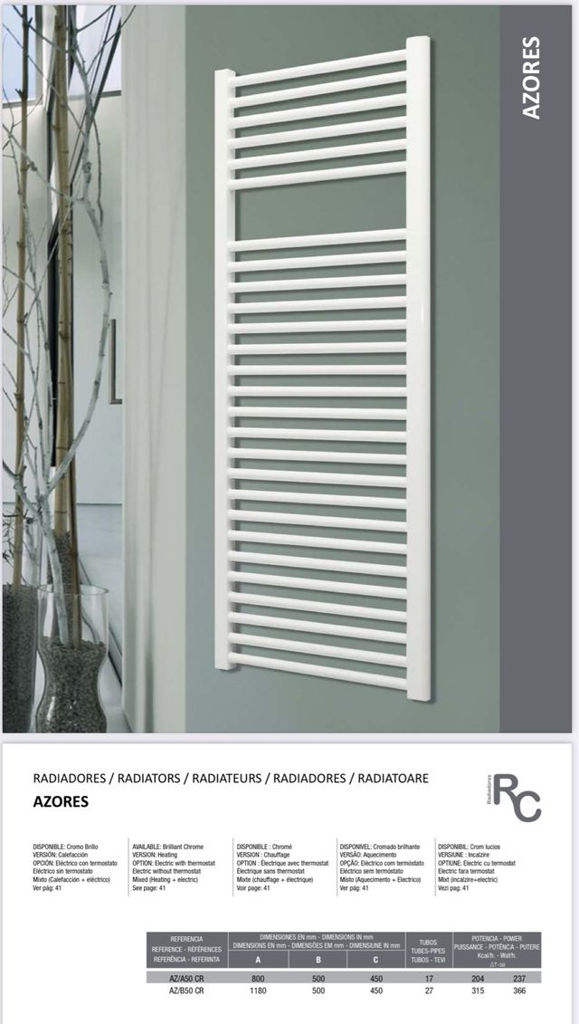 Radiador secatoallas