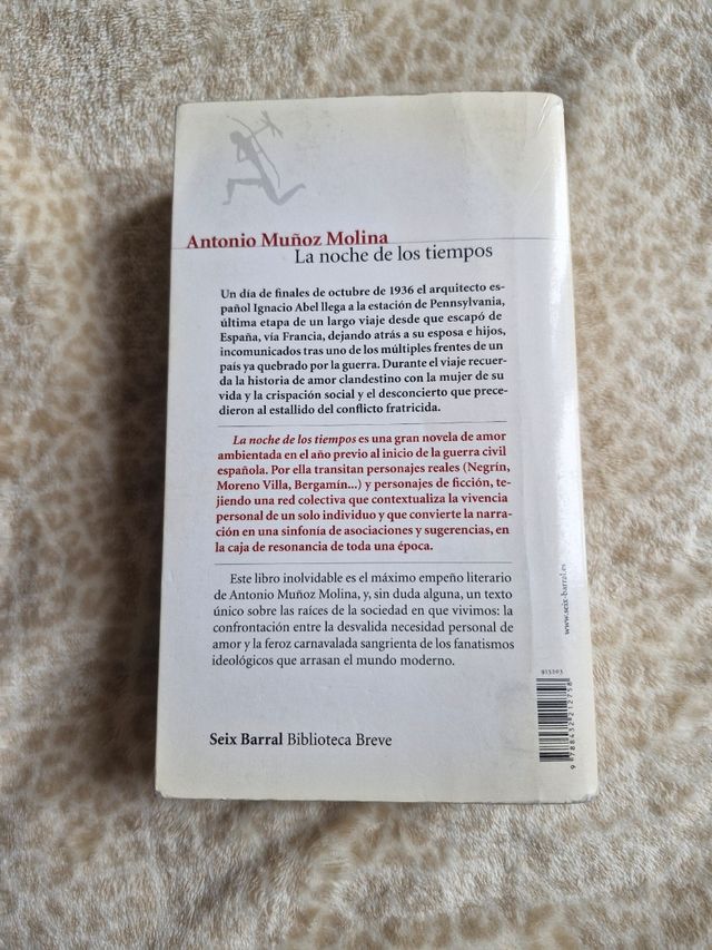 La noche de los tiempos. Antonio Muñoz Molina
