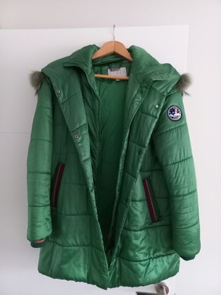 Abrigo plumifero mujer verde CIVIT