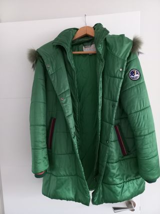 Abrigo plumifero mujer verde CIVIT
