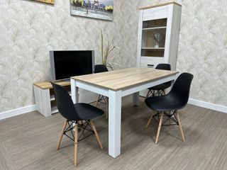 OFERTA PACK MESA+ 4 SILLAS Y MESA CENTRO ELEVABLE