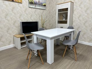 OFERTA PACK MESA+ 4 SILLAS Y MESA CENTRO ELEVABLE