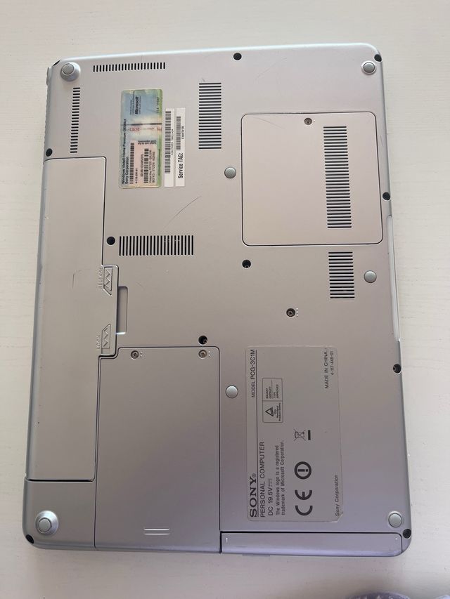 Portatil Sony waio blanco