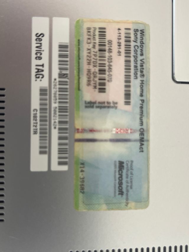 Portatil Sony waio blanco