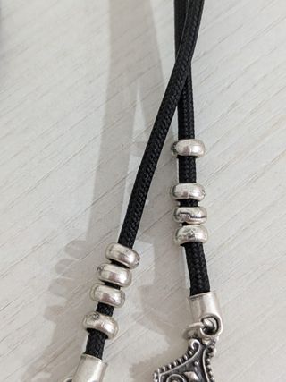 Collana etnica in leghe di metallo placcata argent