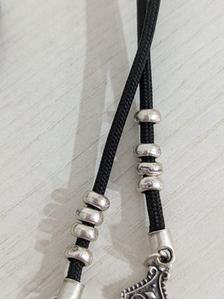 Collana etnica in leghe di metallo placcata argent