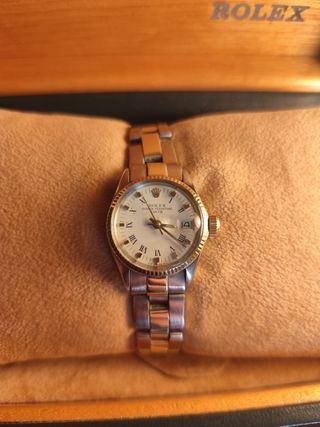 Rolex oyster perpetual date acero y oro