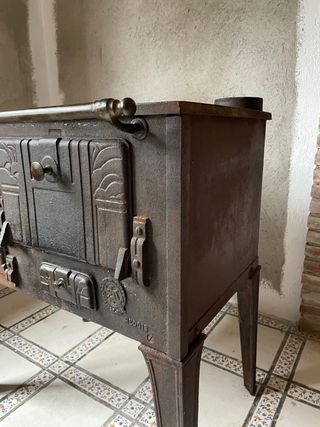 Cocina/horno hierro fundido leña o carbon