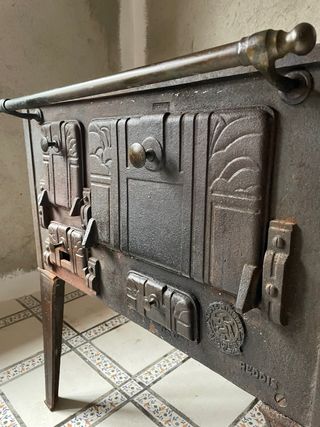 Cocina/horno hierro fundido leña o carbon