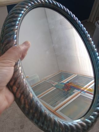 Espejo tocador alpaca