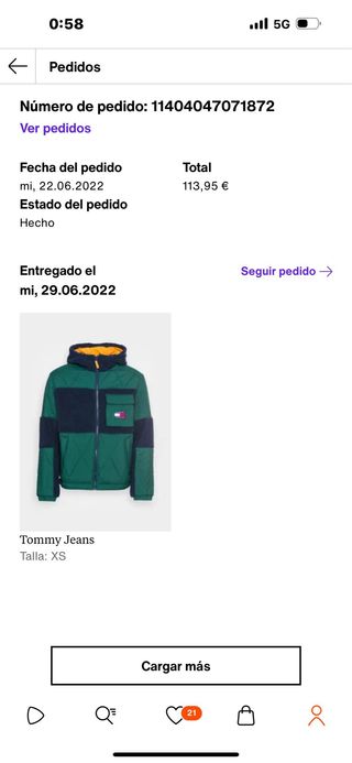 Polar/abrigo tommy jeans
