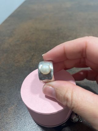 Anillo Tous plata y perla cultivada Duna