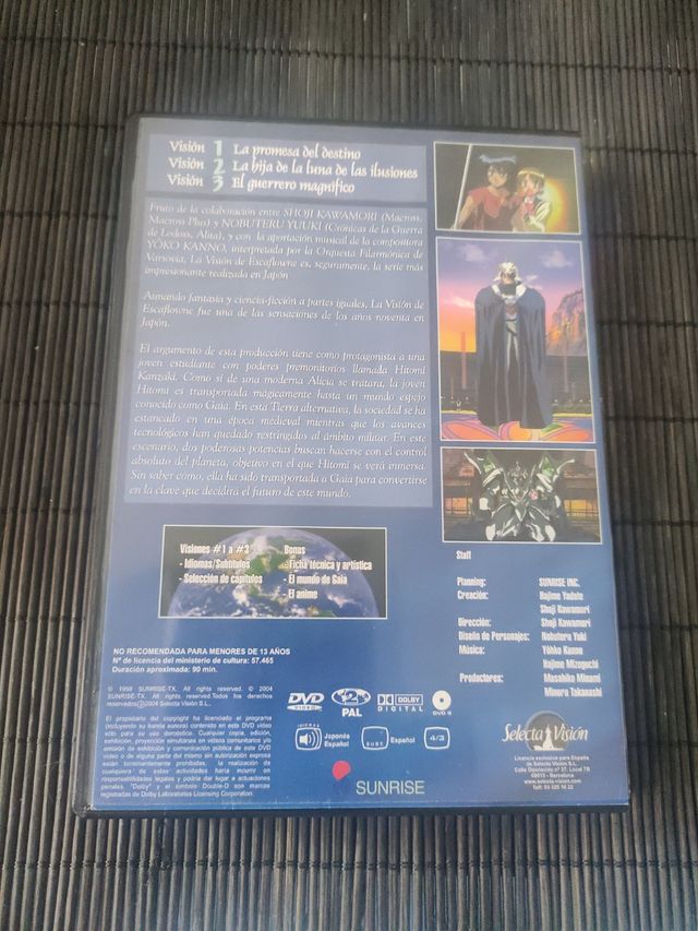 DVD Manga Escaflowne