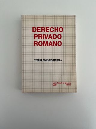 Libro de Derecho Romano