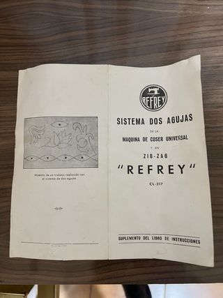 Maquina coser antigua refrey