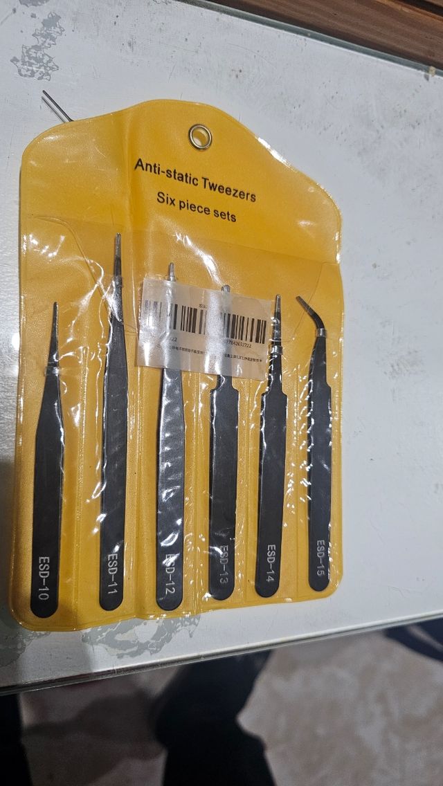 Pinzas antiestaticas 6 UD