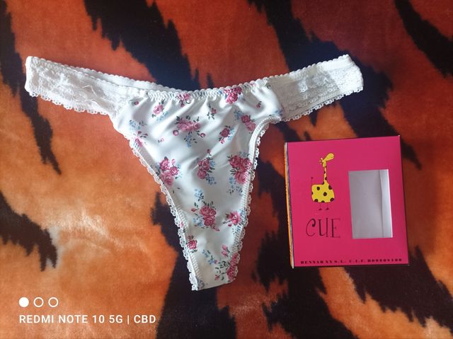 Braguitas Tanga mujer Talla L Rosas