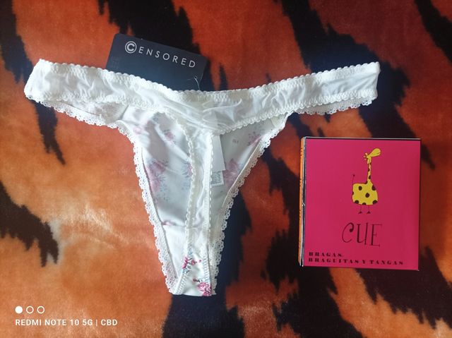 Braguitas Tanga mujer Talla L Rosas