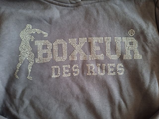 Felpa grigia Boxeur des rues