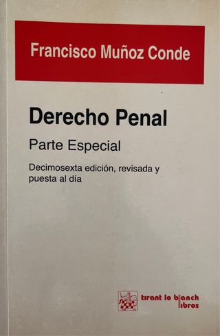 Libro de Derecho Penal parte general