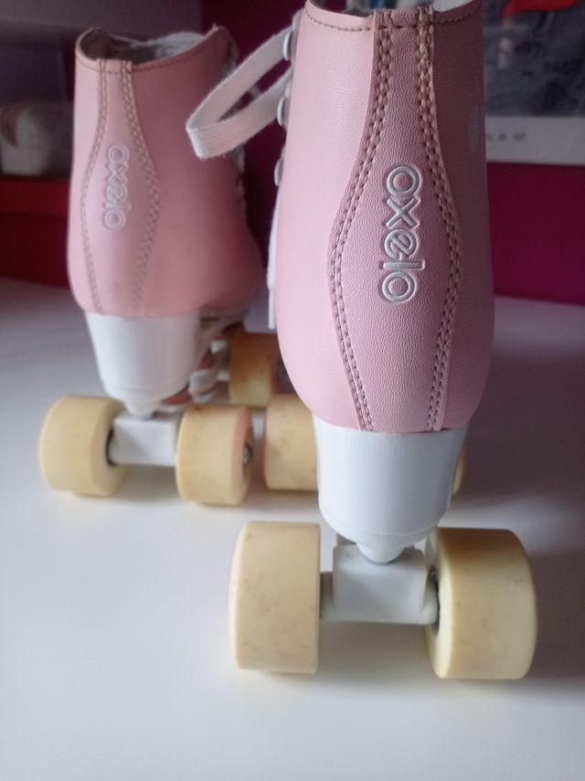 Patines 4 ruedas rosas