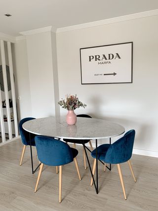 Sillas Terciopleo azul oscuro