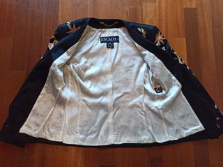 Chaqueta americana blazer raso ESCADA vintage 36