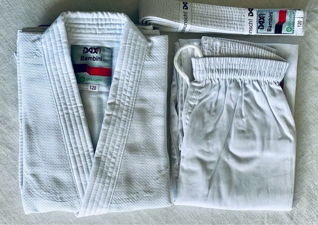 JUDOGI DAX BAMBINI BLANCO 120cm/7 añ.130,140cm