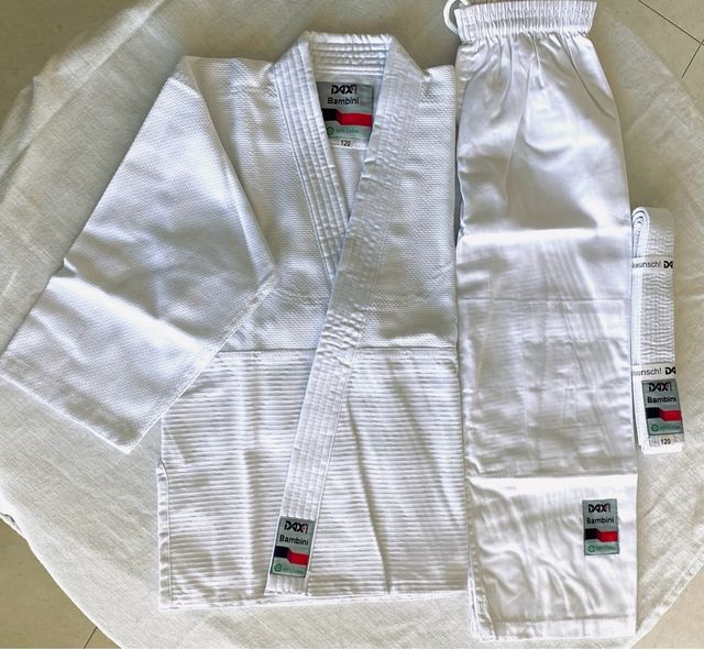 JUDOGI DAX BAMBINI BLANCO 120cm/7 añ.130,140cm