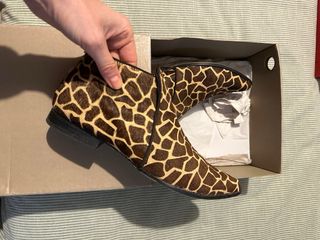 Botines piel animal print jirafa
