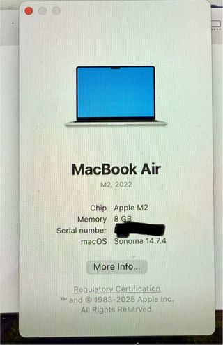 Macbook Air M2 2022 como nuevo 