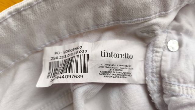 Pantalón blanco Tintoretto T-38