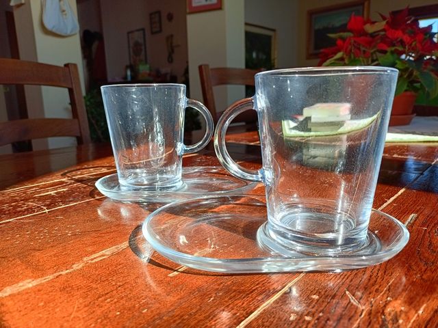 Coppia Mug con piattino porta biscotti