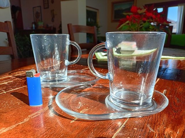 Coppia Mug con piattino porta biscotti