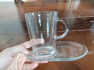 Coppia Mug con piattino porta biscotti