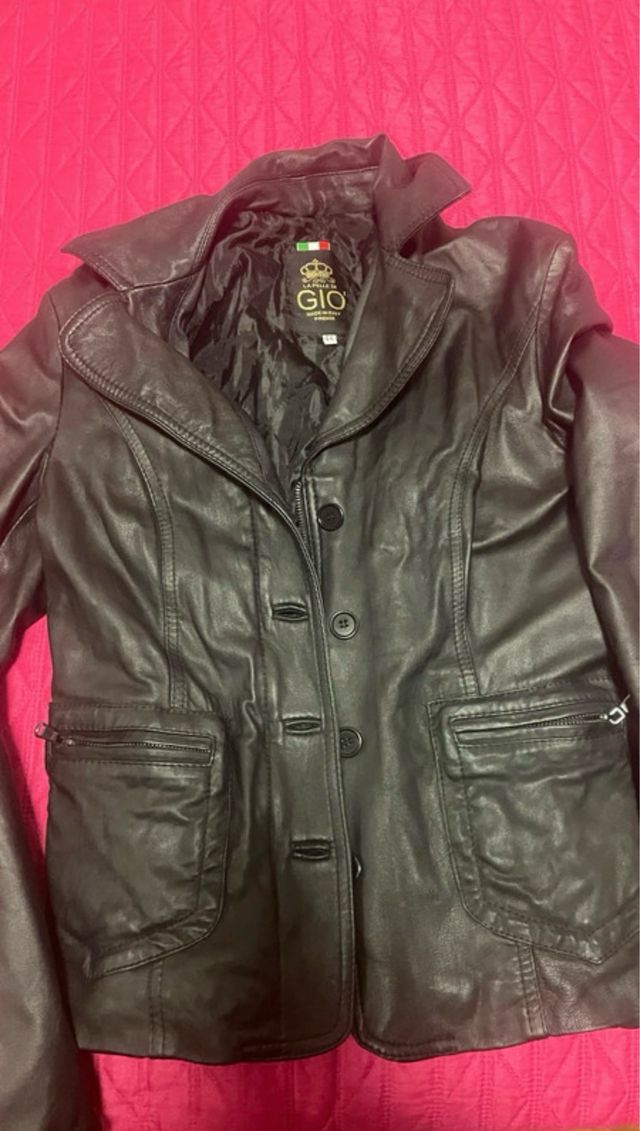 Giacca in vera pelle donna