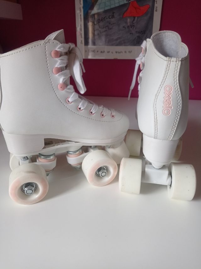 Patines 4 ruedas blancos