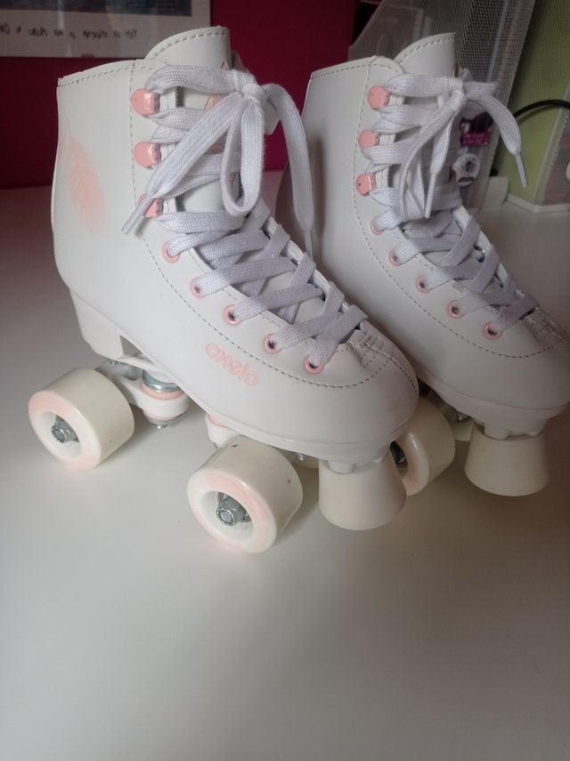 Patines 4 ruedas blancos