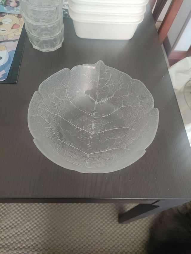 Ensaladera de cristal