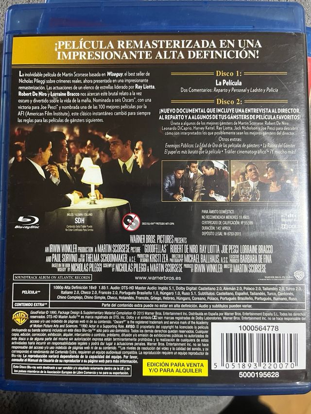 Uno de los nuestos blu ray 