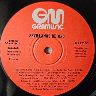 Compilacón Sevillanas De Oro. Disco Vinilo LP