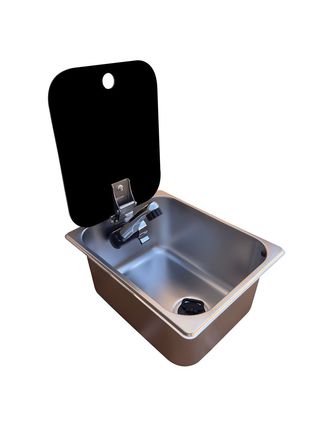 Kit fregadero lavabo pica camper 26x32 con tapa 
