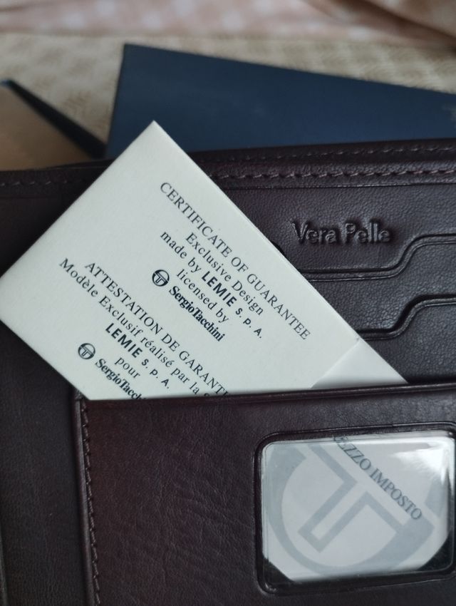 Portafoglio in pelle Sergio Tacchini