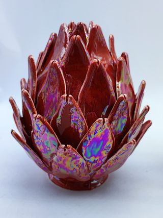 Carciofo in Ceramica di Caltagirone Madreperla 