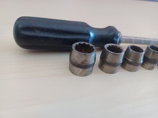 Llaves de vaso y destornillador antiguo 1920s