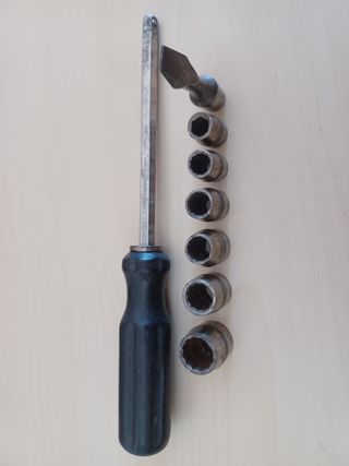 Llaves de vaso y destornillador antiguo 1920s