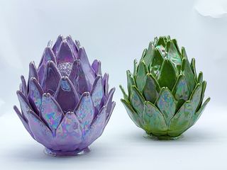 Carciofo in Ceramica di Caltagirone Madreperla 