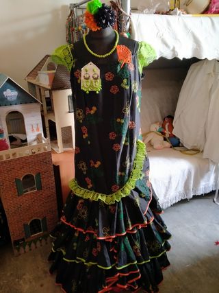 Traje flamenca gitana sevillana t 50